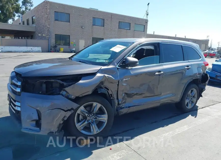 TOYOTA HIGHLANDER HYBRID 2019 vin 5TDDGRFH5KS064212 from auto auction Iaai