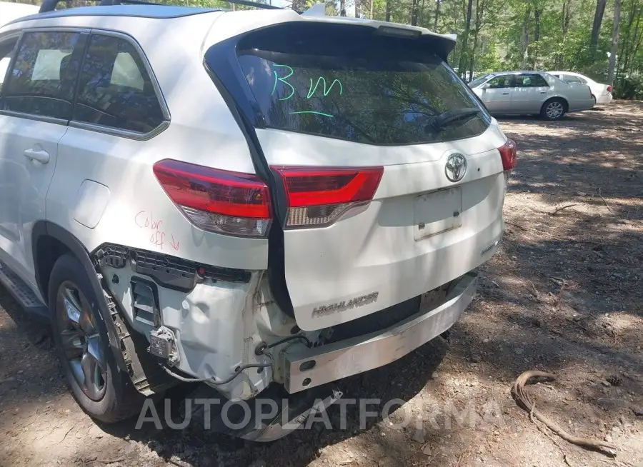 TOYOTA HIGHLANDER 2018 vin 5TDDZRFH0JS860231 from auto auction Iaai