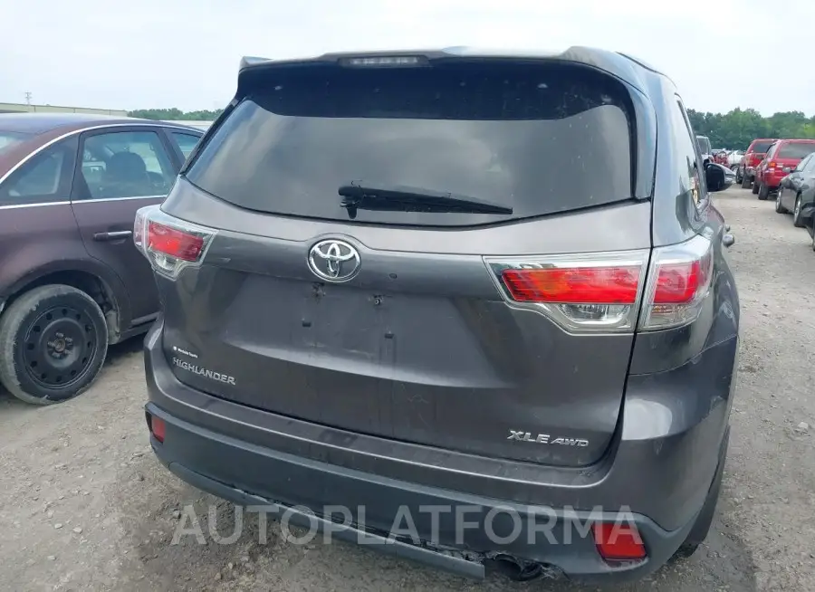 TOYOTA HIGHLANDER 2016 vin 5TDJKRFH0GS244822 from auto auction Iaai