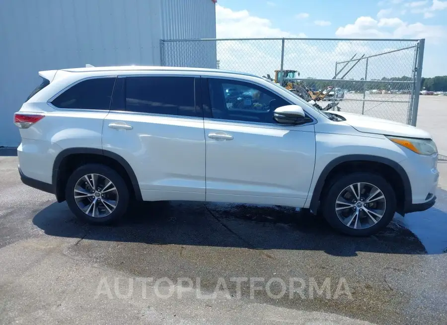 TOYOTA HIGHLANDER 2016 vin 5TDJKRFHXGS259327 from auto auction Iaai