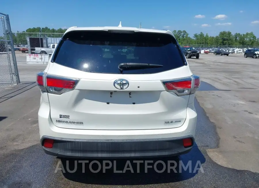 TOYOTA HIGHLANDER 2016 vin 5TDJKRFHXGS259327 from auto auction Iaai