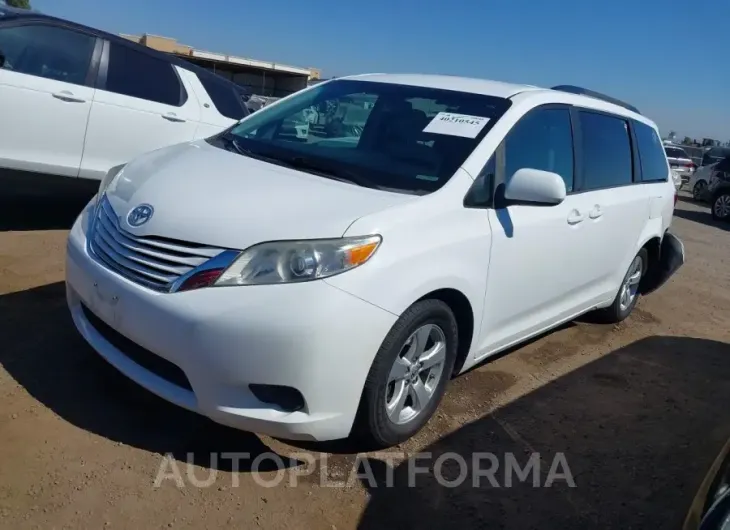 TOYOTA SIENNA 2017 vin 5TDKZ3DC5HS803075 from auto auction Iaai