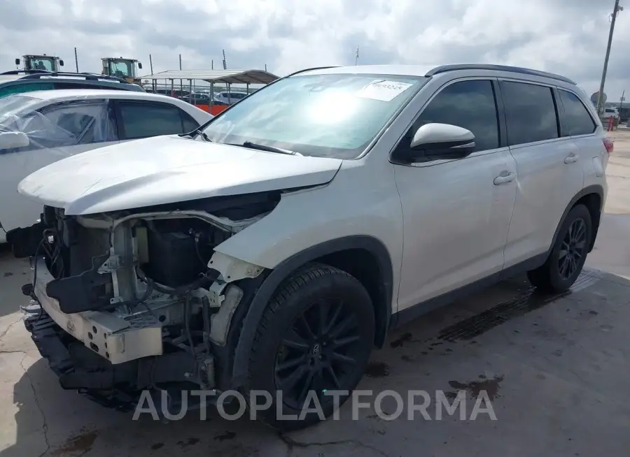 TOYOTA HIGHLANDER 2019 vin 5TDKZRFH4KS574066 from auto auction Iaai