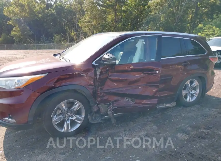 TOYOTA HIGHLANDER 2016 vin 5TDYKRFH7GS132629 from auto auction Iaai