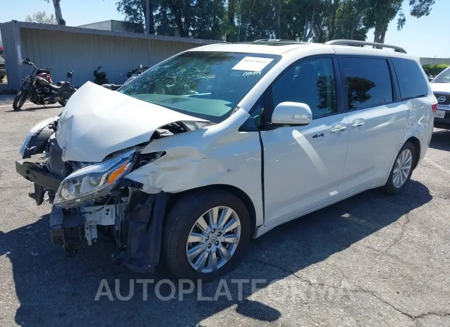 TOYOTA SIENNA 2017 vin 5TDYZ3DC1HS878592 from auto auction Iaai