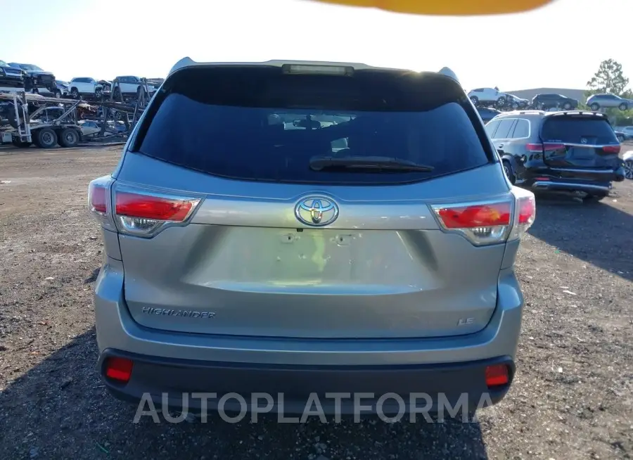 TOYOTA HIGHLANDER 2015 vin 5TDZARFH3FS016396 from auto auction Iaai