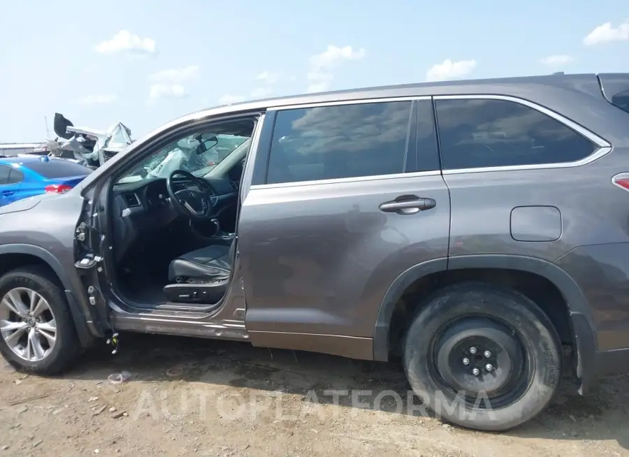 TOYOTA HIGHLANDER 2016 vin 5TDZKRFH1GS177036 from auto auction Iaai