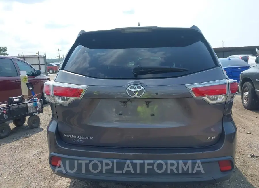 TOYOTA HIGHLANDER 2016 vin 5TDZKRFH1GS177036 from auto auction Iaai