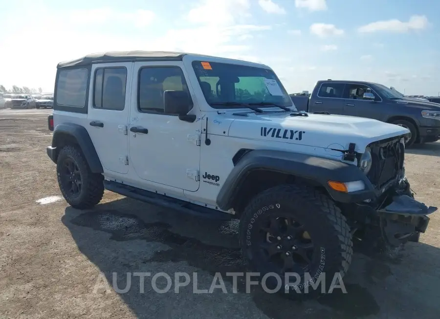 JEEP WRANGLER UNLIMITED 2021 vin 1C4HJXDG6MW740266 from auto auction Iaai