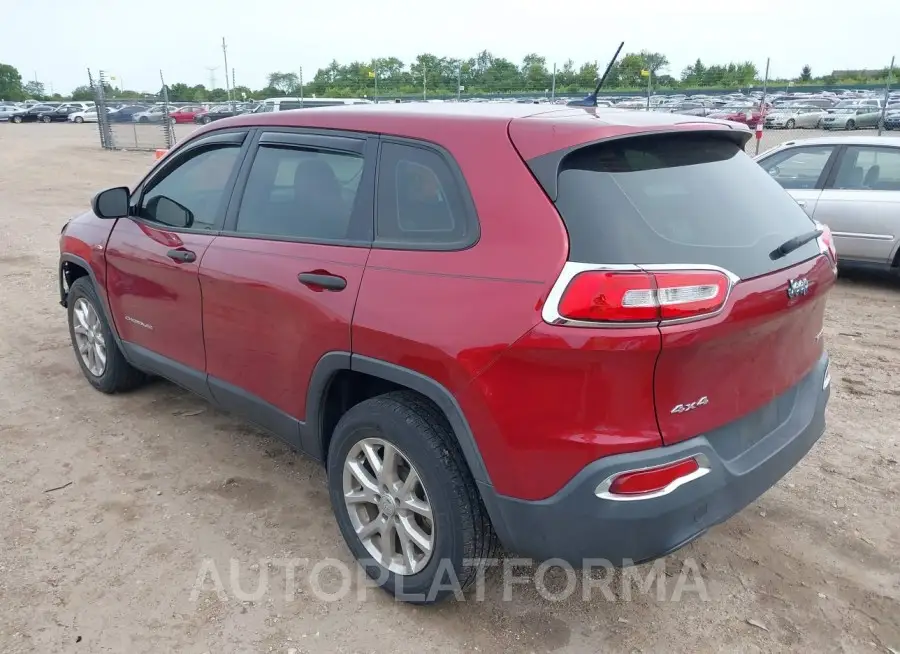 JEEP CHEROKEE 2017 vin 1C4PJMAB1HD230475 from auto auction Iaai