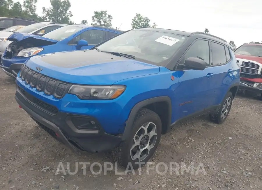 JEEP COMPASS 2022 vin 3C4NJDDB9NT148695 from auto auction Iaai