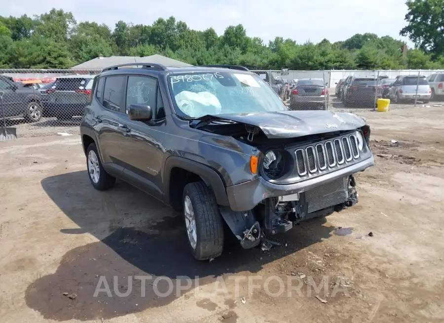 JEEP RENEGADE 2017 vin ZACCJBBB6HPG53796 from auto auction Iaai