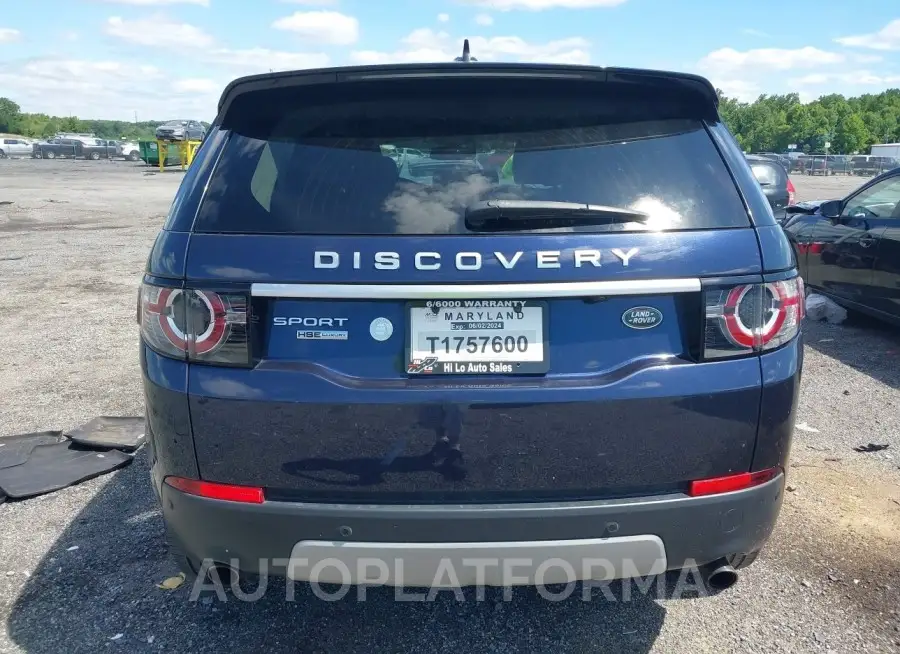 LAND ROVER DISCOVERY SPORT 2016 vin SALCT2BG9GH547749 from auto auction Iaai