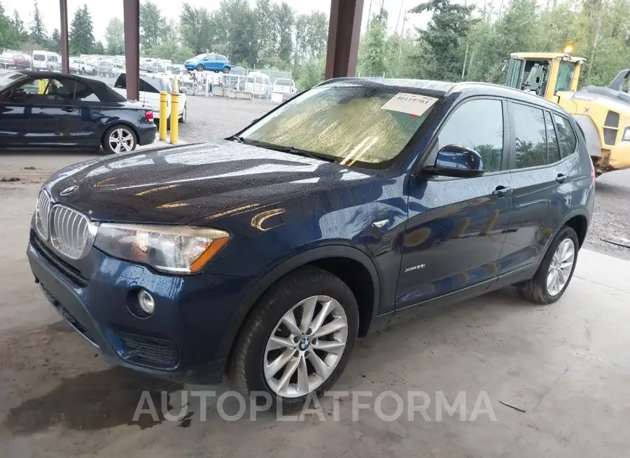 BMW X3 2016 vin 5UXWX9C55G0D75301 from auto auction Iaai