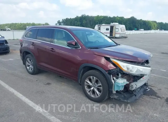 TOYOTA HIGHLANDER 2016 vin 5TDBKRFH4GS291419 from auto auction Iaai