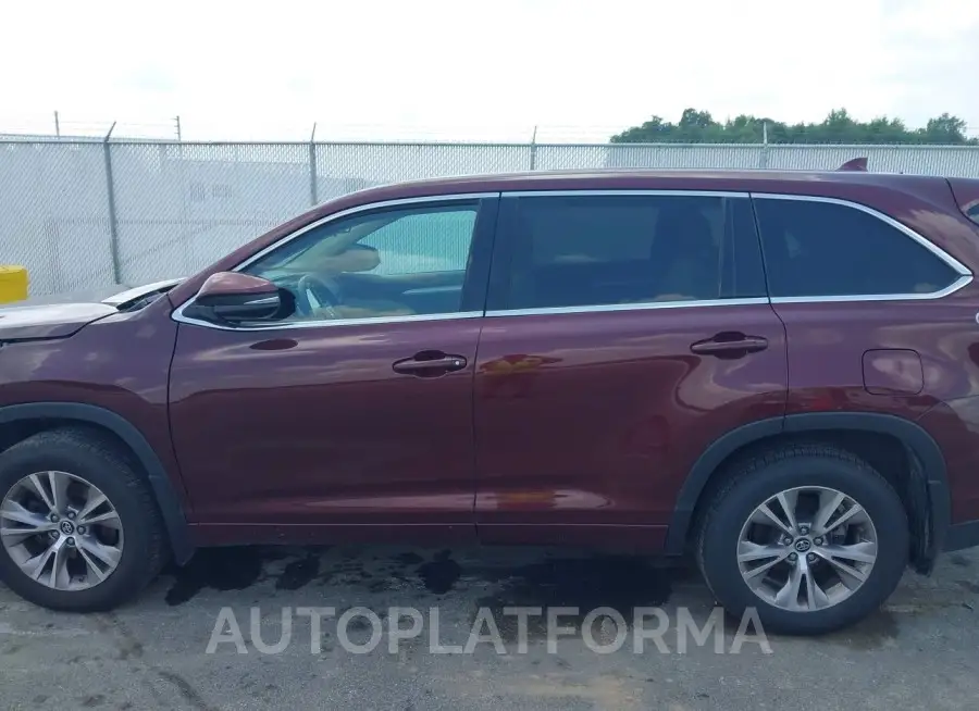 TOYOTA HIGHLANDER 2016 vin 5TDBKRFH4GS291419 from auto auction Iaai