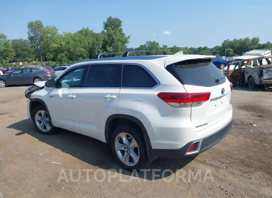 TOYOTA HIGHLANDER HYBRID 2018 vin 5TDDGRFH8JS037777 from auto auction Iaai