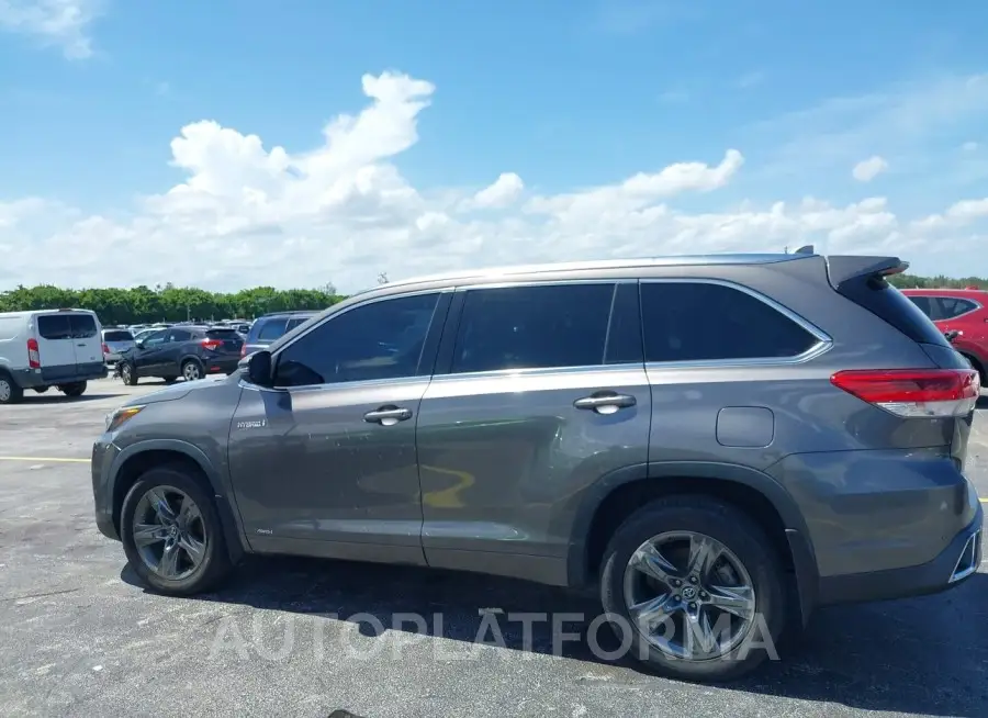 TOYOTA HIGHLANDER HYBRID 2018 vin 5TDDGRFH9JS044110 from auto auction Iaai