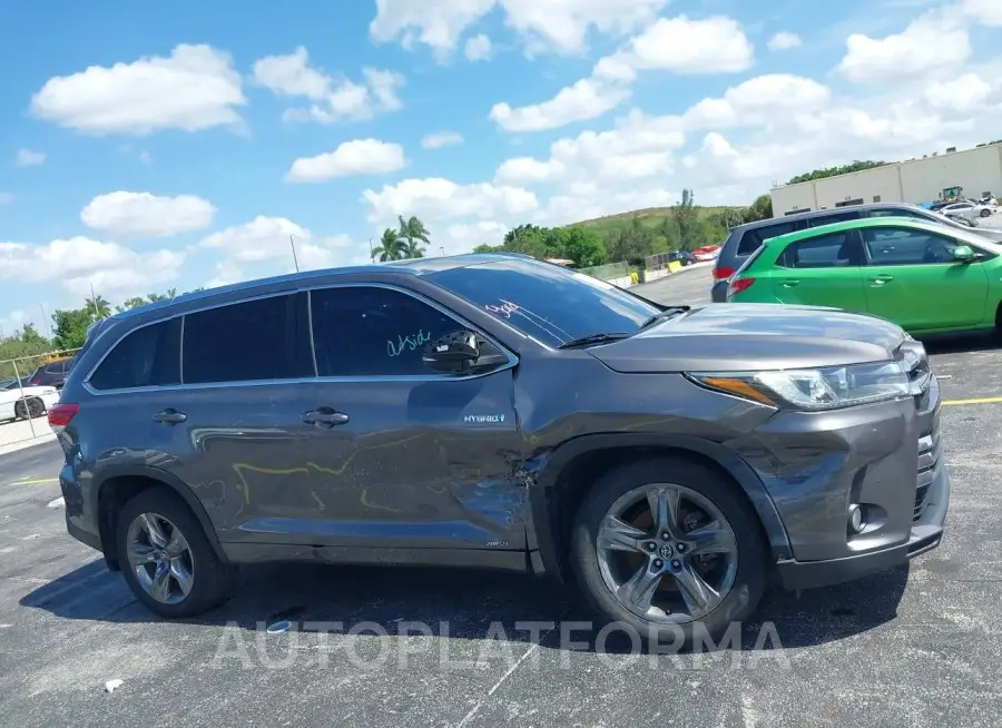 TOYOTA HIGHLANDER HYBRID 2018 vin 5TDDGRFH9JS044110 from auto auction Iaai