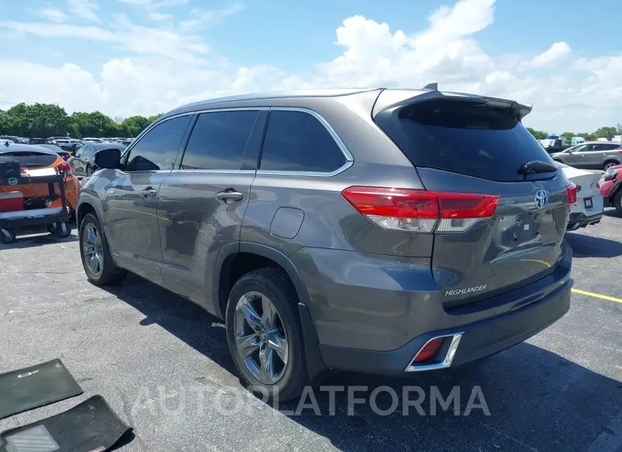 TOYOTA HIGHLANDER HYBRID 2018 vin 5TDDGRFH9JS044110 from auto auction Iaai