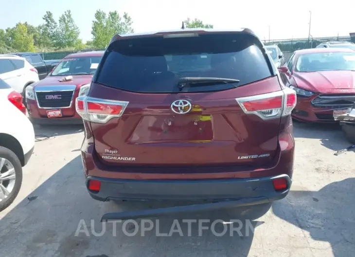 TOYOTA HIGHLANDER 2015 vin 5TDDKRFH4FS079336 from auto auction Iaai