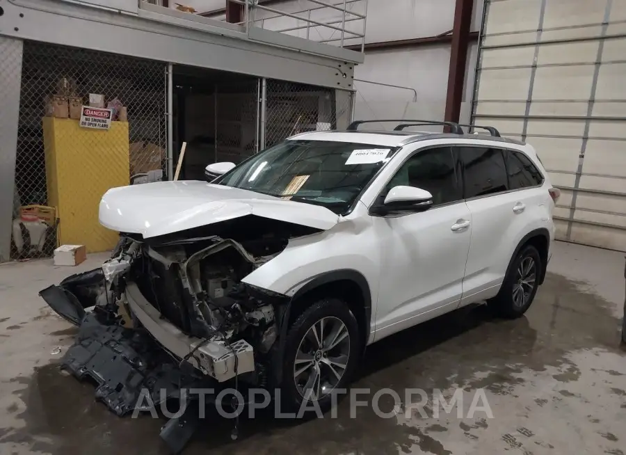 TOYOTA HIGHLANDER 2016 vin 5TDJKRFH2GS350723 from auto auction Iaai