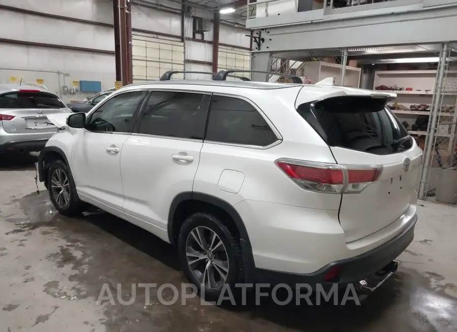 TOYOTA HIGHLANDER 2016 vin 5TDJKRFH2GS350723 from auto auction Iaai