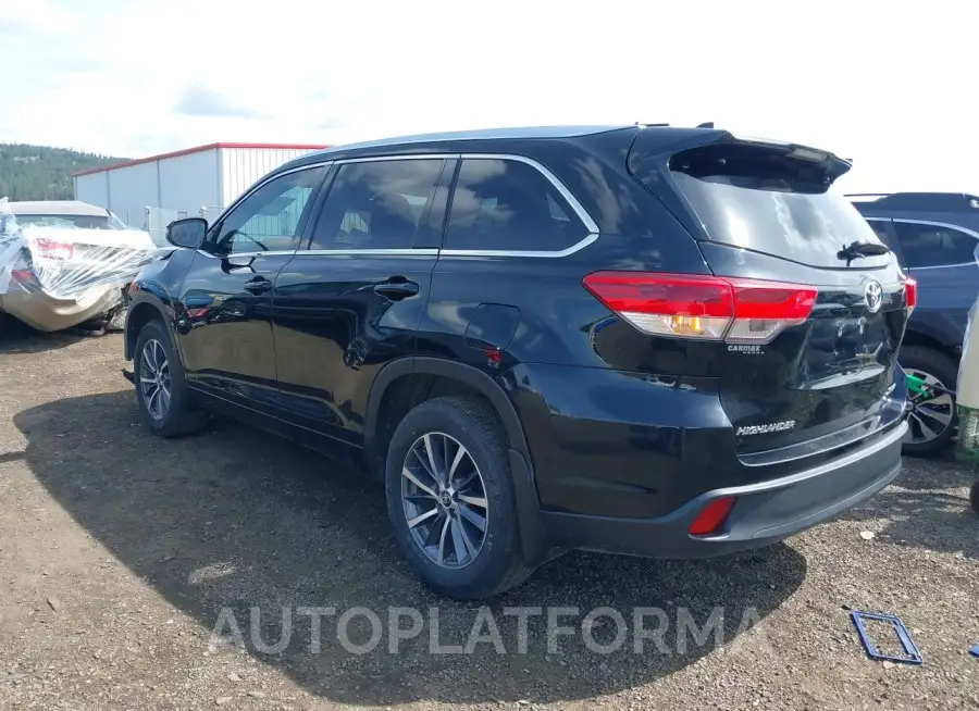 TOYOTA HIGHLANDER 2018 vin 5TDJZRFH5JS542947 from auto auction Iaai