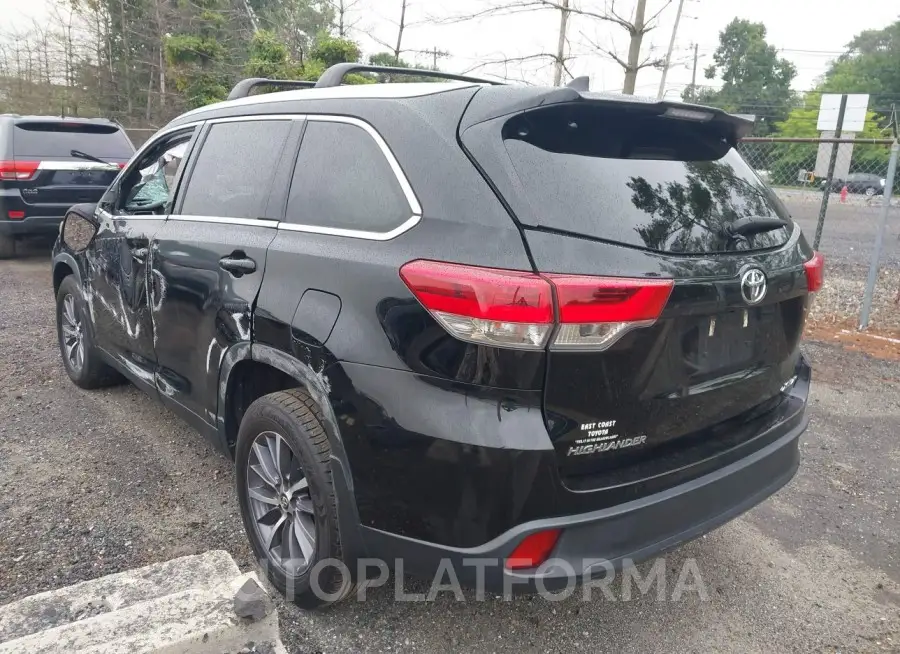 TOYOTA HIGHLANDER 2019 vin 5TDJZRFH8KS972960 from auto auction Iaai