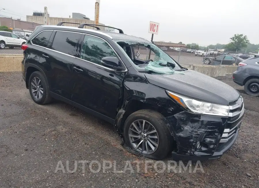 TOYOTA HIGHLANDER 2019 vin 5TDJZRFH8KS972960 from auto auction Iaai