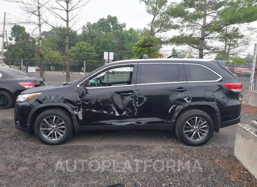 TOYOTA HIGHLANDER 2019 vin 5TDJZRFH8KS972960 from auto auction Iaai