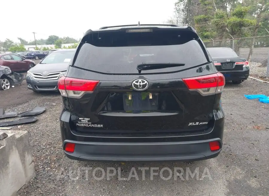 TOYOTA HIGHLANDER 2019 vin 5TDJZRFH8KS972960 from auto auction Iaai