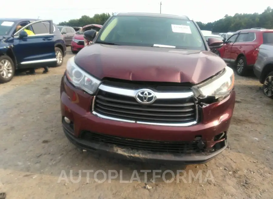 TOYOTA HIGHLANDER 2016 vin 5TDKKRFH8GS164706 from auto auction Iaai