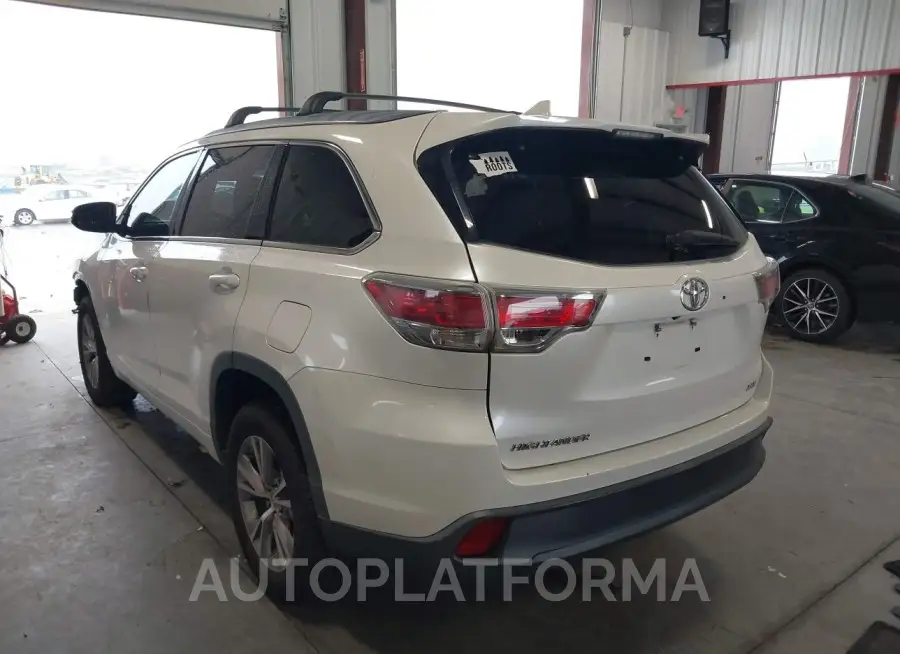 TOYOTA HIGHLANDER 2015 vin 5TDKKRFH9FS071644 from auto auction Iaai