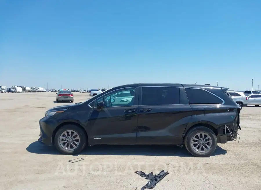 TOYOTA SIENNA 2021 vin 5TDKRKEC1MS046873 from auto auction Iaai