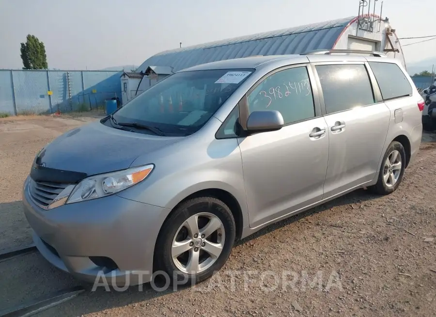 TOYOTA SIENNA 2017 vin 5TDKZ3DC0HS874703 from auto auction Iaai