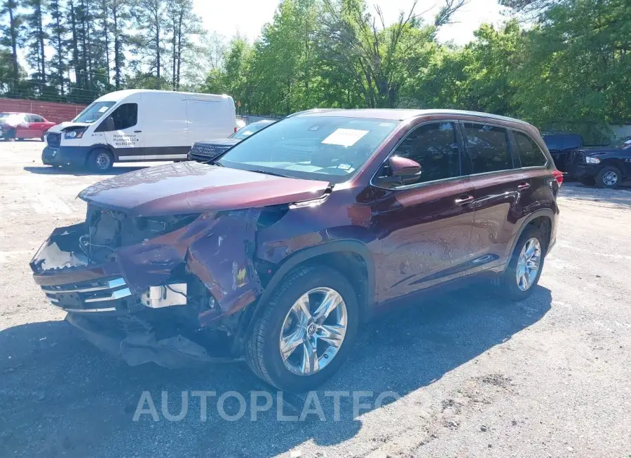 TOYOTA HIGHLANDER 2019 vin 5TDYZRFH0KS335558 from auto auction Iaai