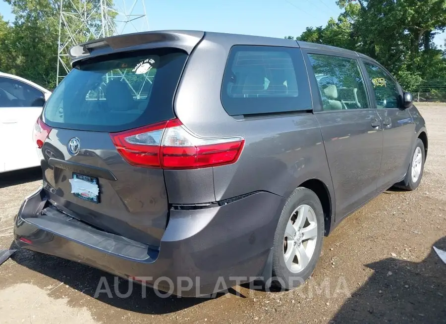 TOYOTA SIENNA 2017 vin 5TDZZ3DC6HS837816 from auto auction Iaai