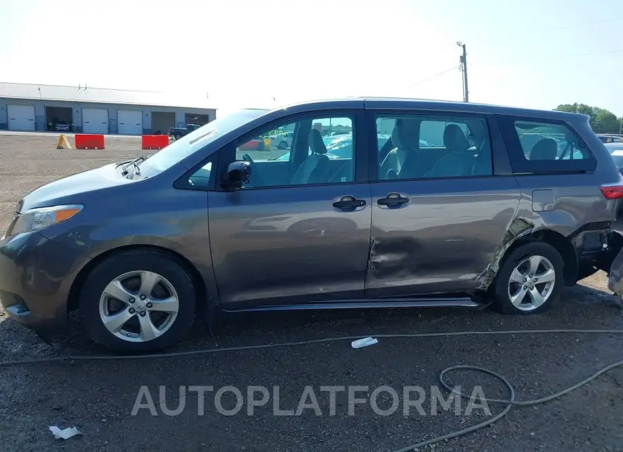 TOYOTA SIENNA 2017 vin 5TDZZ3DC6HS837816 from auto auction Iaai