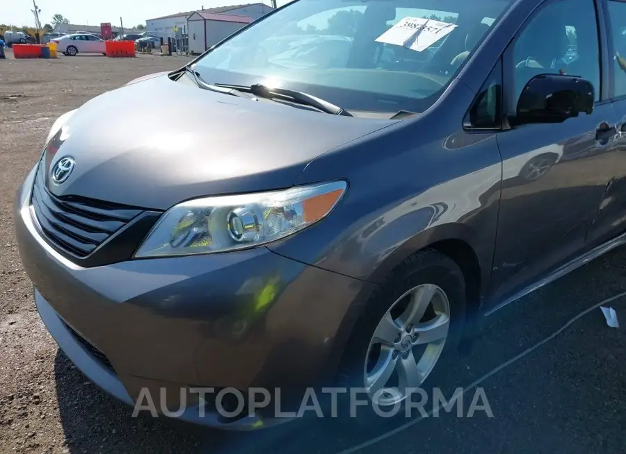 TOYOTA SIENNA 2017 vin 5TDZZ3DC6HS837816 from auto auction Iaai