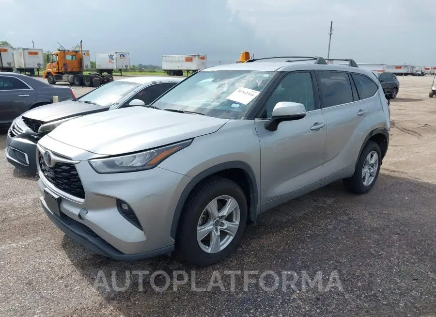 TOYOTA HIGHLANDER 2020 vin 5TDZZRAH2LS015784 from auto auction Iaai