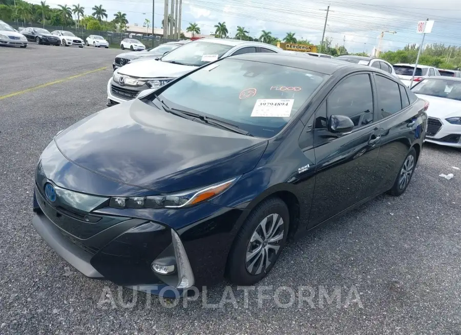 TOYOTA PRIUS PRIME 2021 vin JTDKAMFP8M3184190 from auto auction Iaai