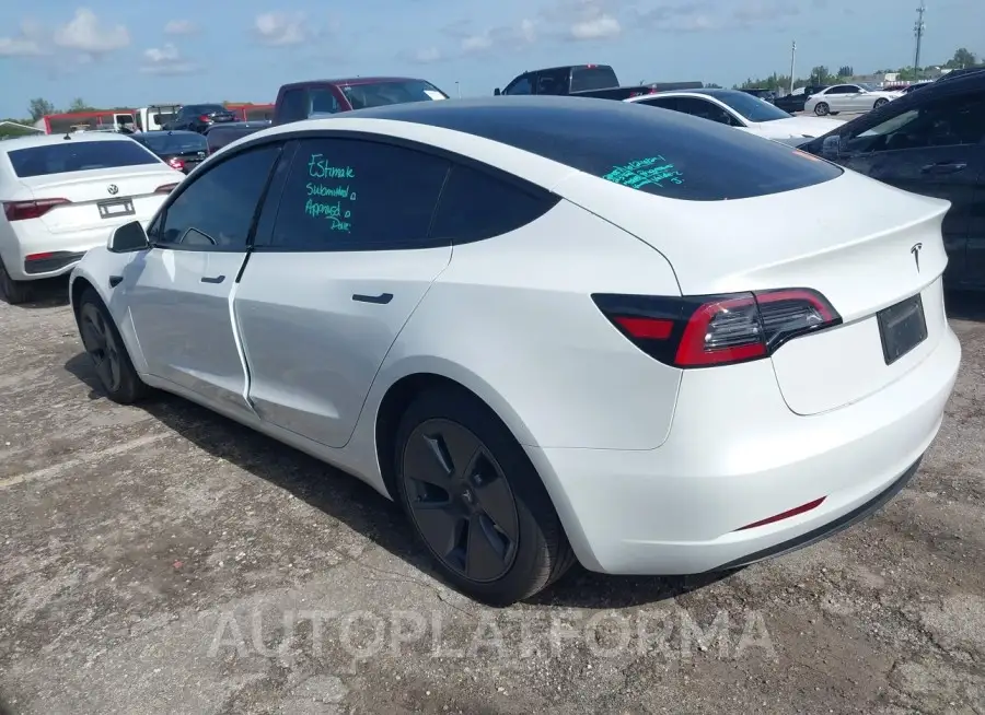 TESLA MODEL 3 2023 vin 5YJ3E1EA5PF698655 from auto auction Iaai