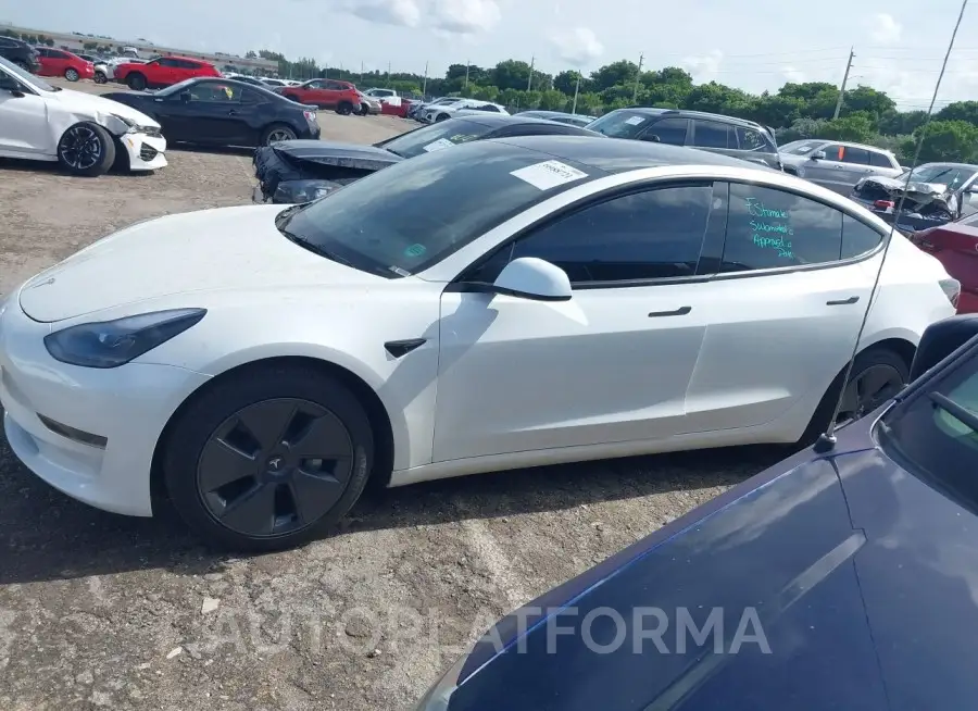 TESLA MODEL 3 2023 vin 5YJ3E1EA5PF698655 from auto auction Iaai