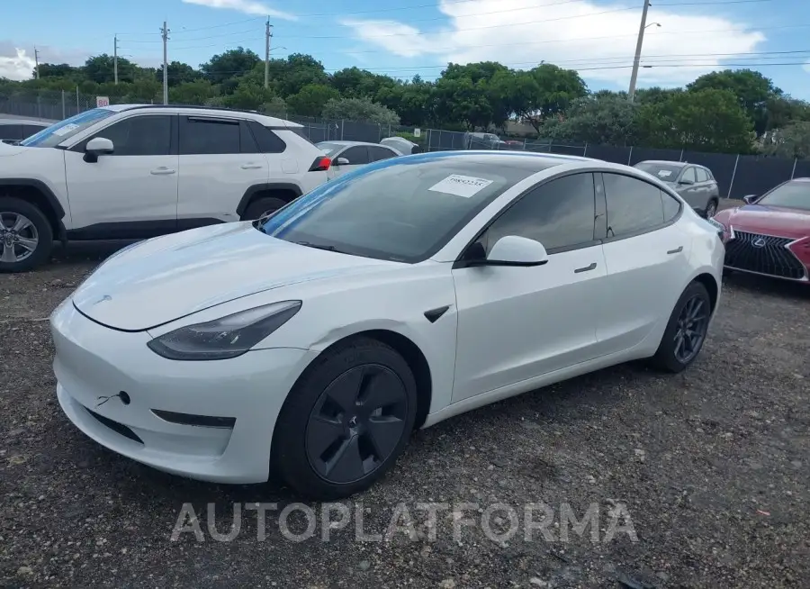 TESLA MODEL 3 2023 vin 5YJ3E1EA6PF570456 from auto auction Iaai