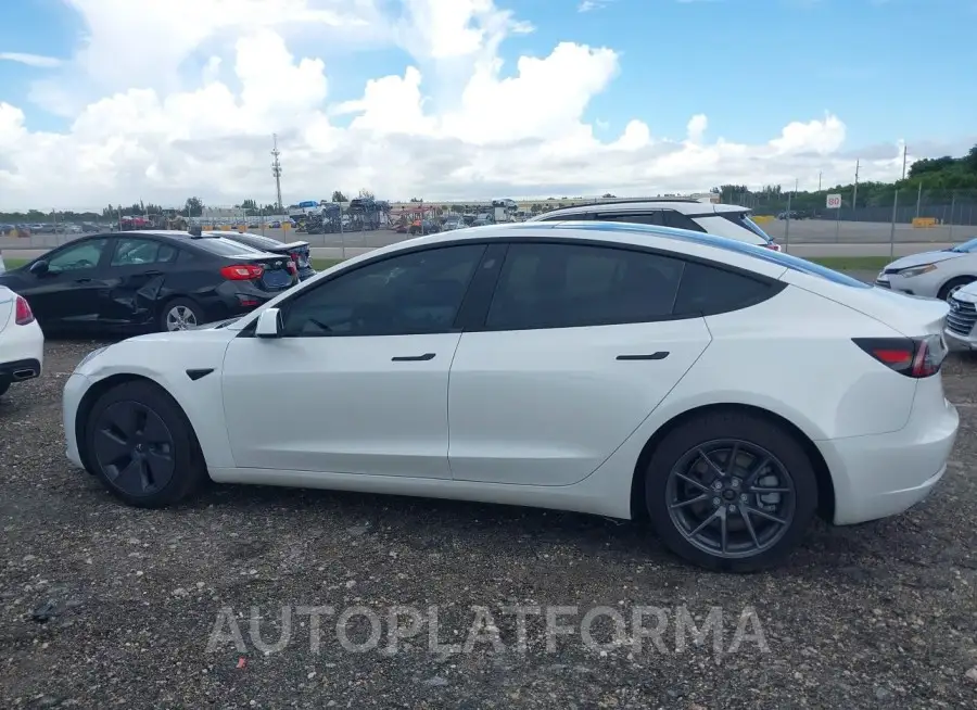 TESLA MODEL 3 2023 vin 5YJ3E1EA6PF570456 from auto auction Iaai