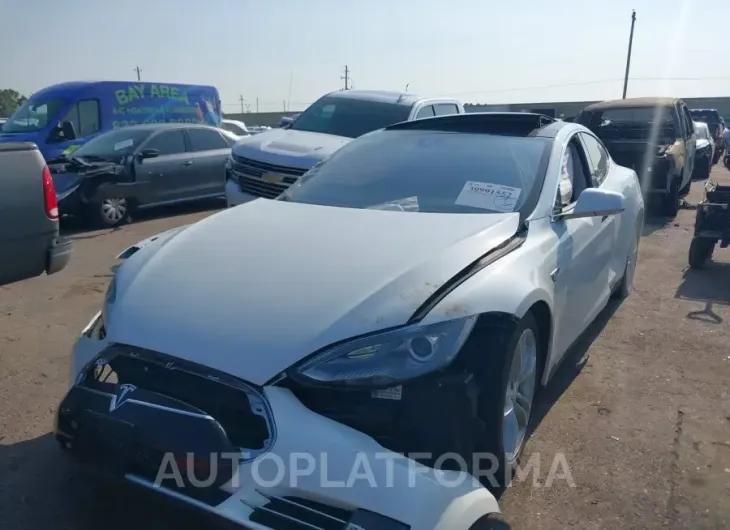 TESLA MODEL S 2015 vin 5YJSA1H20FF080945 from auto auction Iaai