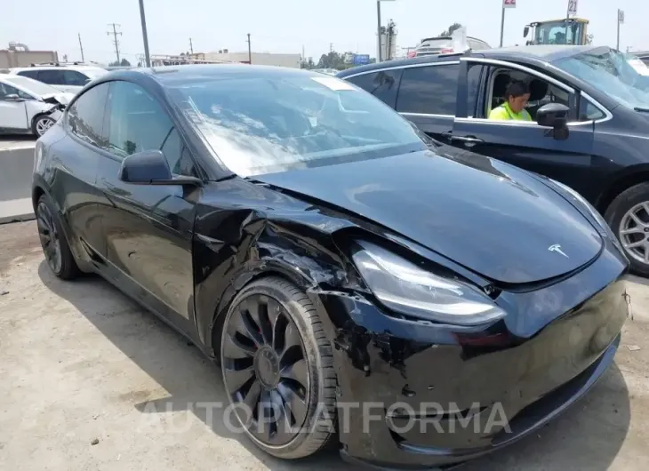 TESLA MODEL Y 2022 vin 7SAYGDEFXNF348791 from auto auction Iaai