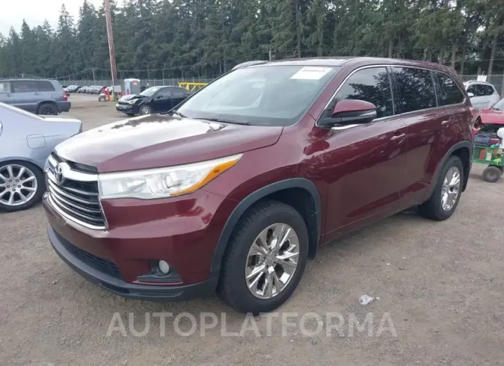 TOYOTA HIGHLANDER 2015 vin 5TDBKRFH1FS114938 from auto auction Iaai