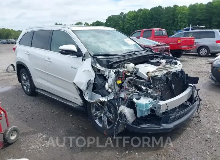 TOYOTA HIGHLANDER HYBRID 2017 vin 5TDDGRFH0HS033488 from auto auction Iaai